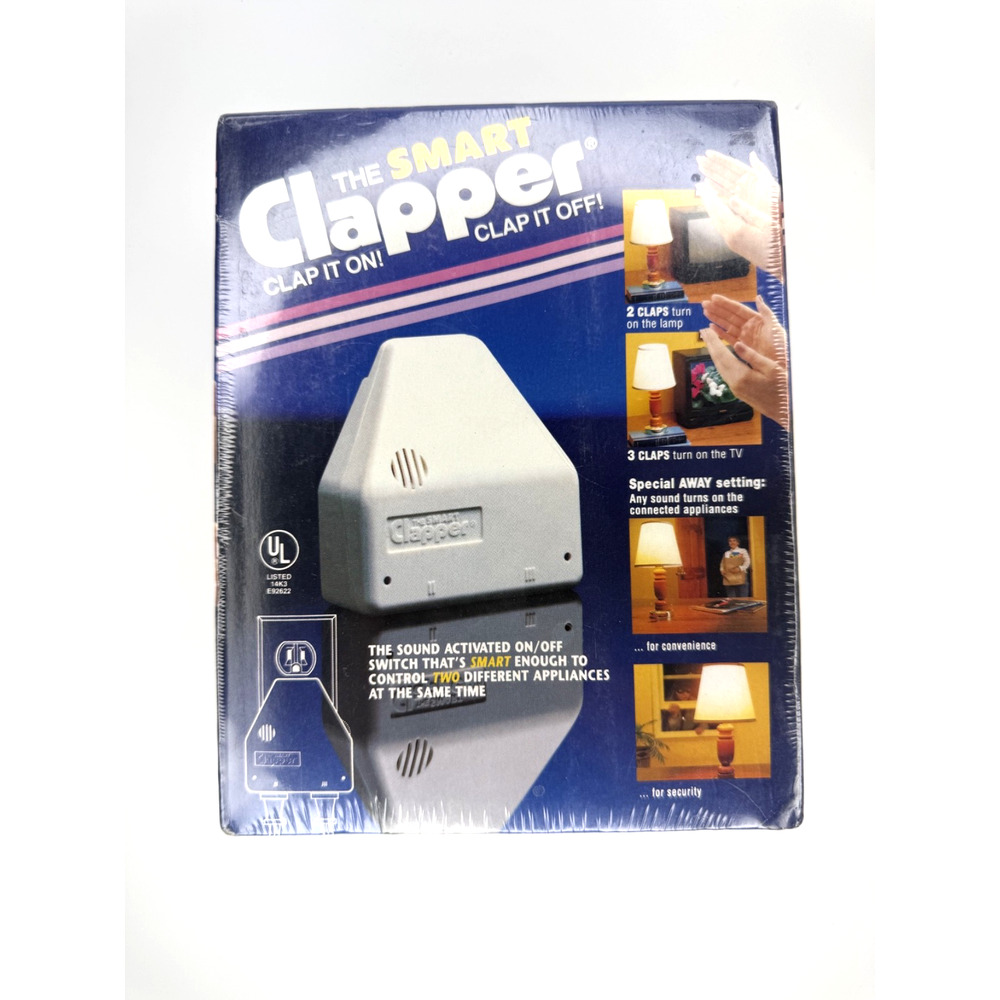 The Original Smart Clapper, Clap It On! Clap It Off! Vintage 1992 New Sealed Box